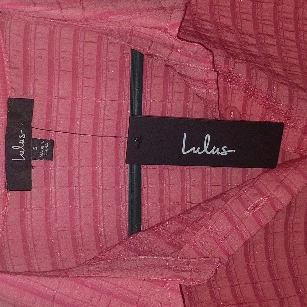 Lulus pink button down - Picture 2 of 4